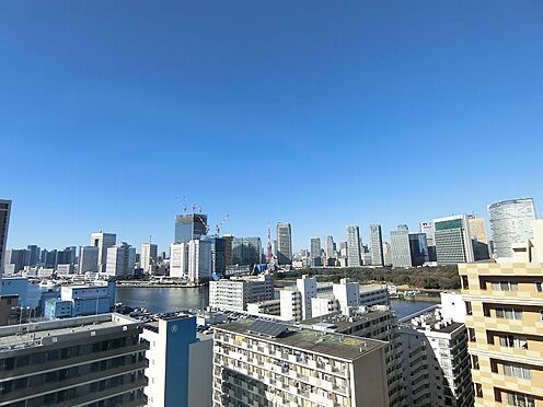 区分マンション-中央区勝どき5丁目 リビングダイレクトウィンドウより東京タワー全体を眺めることが出来ます。