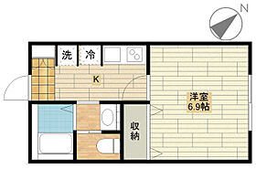 Ｏａｋ川越新河岸 201号室 ｜ 埼玉県川越市大字砂（賃貸アパート1K・2階・22.71㎡） その2