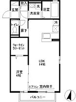 シャトレー 101号室 ｜ 埼玉県川越市大字山田（賃貸アパート1LDK・1階・46.17㎡） その2