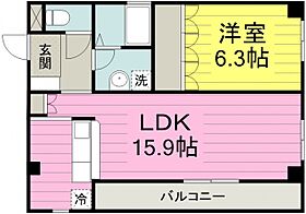 ヴィラ・クレスト 201号室 ｜ 埼玉県川越市新宿町６丁目（賃貸マンション1LDK・2階・48.80㎡） その2