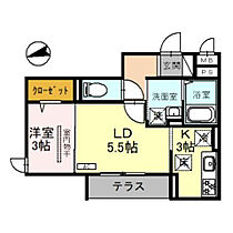 D-RESIDENCE仙波町　B 102号室 ｜ 埼玉県川越市仙波町２丁目（賃貸アパート1LDK・1階・31.95㎡） その2