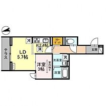 D-RESIDENCE仙波町　B 103号室 ｜ 埼玉県川越市仙波町２丁目（賃貸アパート1LDK・1階・31.02㎡） その2