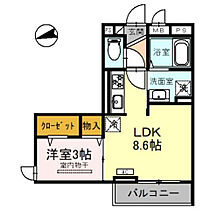 D-RESIDENCE仙波町　B 201号室 ｜ 埼玉県川越市仙波町２丁目（賃貸アパート1LDK・2階・31.35㎡） その2