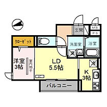 Ｄ-Ｓｅｒｅｎｏ仙波町 302号室 ｜ 埼玉県川越市仙波町２丁目（賃貸アパート1LDK・3階・31.95㎡） その2