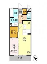 カルチェB 202号室 ｜ 埼玉県川越市藤倉２丁目（賃貸アパート1LDK・2階・32.95㎡） その2