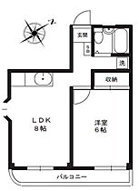 川越MMハイツ 201号室 ｜ 埼玉県川越市岸町２丁目（賃貸マンション1LDK・2階・33.60㎡） その2