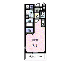 イーストヒルズ 204号室 ｜ 埼玉県川越市岸町２丁目（賃貸アパート1K・2階・25.56㎡） その2