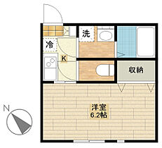 アリビオ川越 103号室 ｜ 埼玉県川越市岸町１丁目 （賃貸アパート1K・1階・20.43㎡） その2