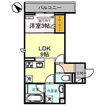 Ｄ-Ｓｅｒｅｎｏ東田町 205号室 ｜ 埼玉県川越市東田町（賃貸アパート1LDK・2階・33.53㎡） その2