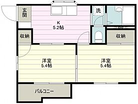 コーポラスルミネ 101号室 ｜ 埼玉県川越市大字木野目（賃貸アパート2K・1階・35.57㎡） その2