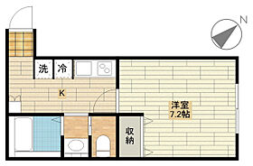 Ｏａｋ川越新河岸 203号室 ｜ 埼玉県川越市大字砂（賃貸アパート1K・2階・25.51㎡） その2