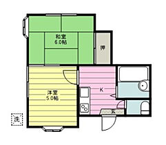 グリーンハイツ 102号室 ｜ 埼玉県ふじみ野市亀久保（賃貸アパート2K・1階・30.00㎡） その2