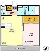 グレイス・フォレI 203号室 ｜ 埼玉県入間郡三芳町大字藤久保（賃貸アパート1LDK・2階・46.75㎡） その2