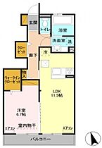 シャインアイリスII 102号室 ｜ 埼玉県富士見市諏訪２丁目（賃貸アパート1LDK・1階・46.30㎡） その2