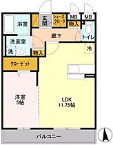 オルテシアII 202号室 ｜ 埼玉県富士見市鶴瀬西２丁目（賃貸アパート1LDK・2階・43.41㎡） その2