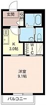 アベイユ 203号室 ｜ 埼玉県富士見市東みずほ台３丁目（賃貸アパート1K・2階・32.24㎡） その2