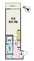 サニーグラース 105号室 ｜ 埼玉県川越市砂新田１丁目（賃貸アパート1K・1階・27.15㎡） その2