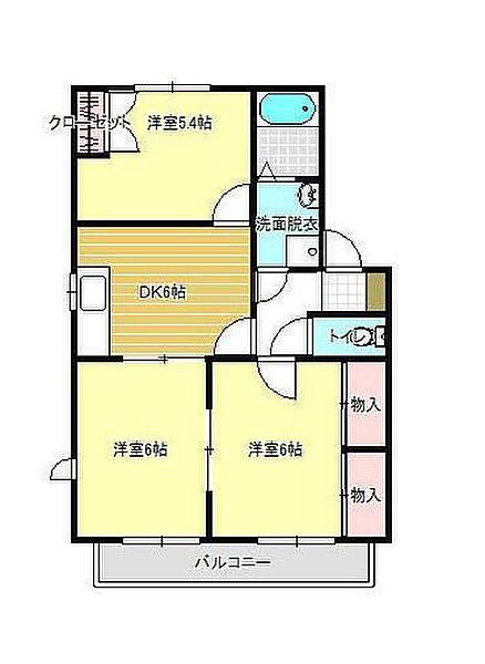 アムール木原21　B棟｜佐賀県佐賀市木原２丁目(賃貸アパート3DK・2階・52.99㎡)の写真 その1