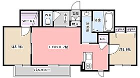 イルマーレ 202 ｜ 滋賀県彦根市大藪町（賃貸マンション2LDK・2階・55.40㎡） その2