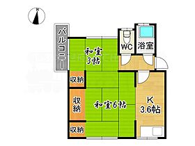 荒瀬ビル 301 ｜ 福岡県筑紫野市二日市中央４丁目 （賃貸マンション2K・3階・29.00㎡） その2