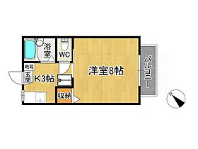 シャルム21 208 ｜ 福岡県太宰府市石坂２丁目 （賃貸マンション1K・2階・23.10㎡） その2