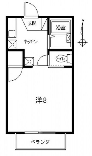 ラクーンハイム B22号室｜広島県東広島市西条町田口(賃貸アパート1K・2階・24.00㎡)の写真 その2