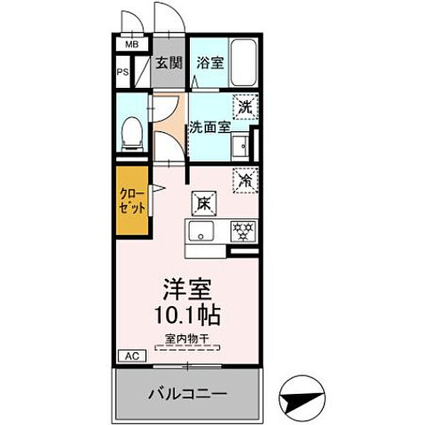 メゾングランレーヴ A202号室｜広島県東広島市西条町寺家(賃貸アパート1R・2階・29.96㎡)の写真 その2