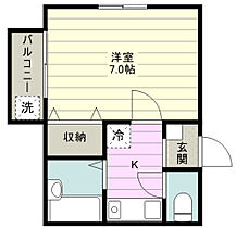 フルールふじみ野 201号室 ｜ 埼玉県ふじみ野市駒西１丁目（賃貸アパート1K・2階・21.45㎡） その2