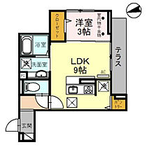 Ｄ?ＲＥＳＩＤＥＮＣＥ仙波町 101号室 ｜ 埼玉県川越市仙波町２丁目（賃貸アパート1LDK・1階・32.90㎡） その2