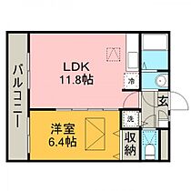 ルネス　エレーヌ 102号室 ｜ 埼玉県川越市仙波町２丁目（賃貸マンション1LDK・1階・40.38㎡） その2