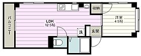 マルスハイツ大原 202号室 ｜ 埼玉県ふじみ野市大原２丁目（賃貸マンション1LDK・2階・34.19㎡） その2