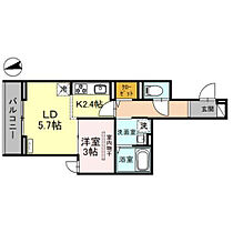 Ｄ-Ｓｅｒｅｎｏ仙波町 203号室 ｜ 埼玉県川越市仙波町２丁目（賃貸アパート1LDK・2階・31.02㎡） その2