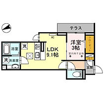 Ｄ?ＲＥＳＩＤＥＮＣＥ仙波町 105号室 ｜ 埼玉県川越市仙波町２丁目（賃貸アパート1LDK・1階・32.39㎡） その2