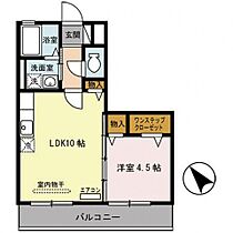 グランドゥール 103号室 ｜ 埼玉県川越市新宿町２丁目（賃貸アパート1LDK・1階・36.81㎡） その2