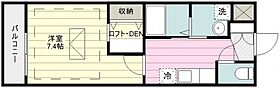 ブライト　エンジェル　ルネス 206号室 ｜ 埼玉県富士見市大字鶴馬（賃貸マンション1K・2階・28.22㎡） その2