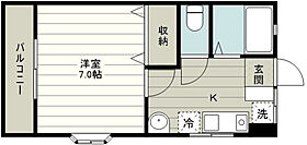 クボタハイツ 205号室 ｜ 埼玉県富士見市鶴瀬東２丁目（賃貸アパート1K・2階・24.76㎡） その2