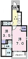 レオラ 104号室 ｜ 埼玉県川越市大字木野目 （賃貸アパート2K・1階・31.65㎡） その2