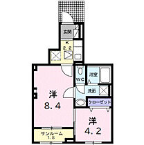 エクセルゲートIII 102号室 ｜ 埼玉県川越市砂新田１丁目 （賃貸アパート2K・1階・37.98㎡） その2