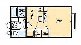 DI柴田 107 ｜ 栃木県大田原市若松町（賃貸アパート1R・1階・26.50㎡） その2