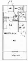 DIチェスナッツヒルズ 102 ｜ 栃木県大田原市若草２丁目（賃貸マンション1R・1階・27.22㎡） その2