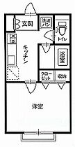 ＤＩ青柳Ｂ棟 201 ｜ 栃木県大田原市山の手１丁目（賃貸アパート1K・2階・23.18㎡） その2