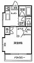 ハイツフォーリストB棟 205 ｜ 栃木県大田原市城山２丁目（賃貸アパート1K・2階・26.00㎡） その2