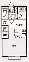 ＤＩ富士見Ａ棟 206 ｜ 栃木県大田原市富士見１丁目（賃貸アパート1R・2階・26.50㎡） その2