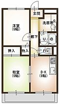 Chez‐soi　TATSUMI 203 ｜ 滋賀県東近江市東沖野２丁目（賃貸マンション2DK・2階・42.35㎡） その2