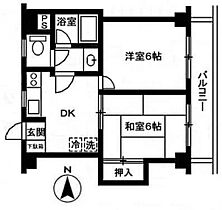 コム・ドエリー 204号室 ｜ 東京都三鷹市上連雀７丁目（賃貸マンション2K・2階・35.69㎡） その2