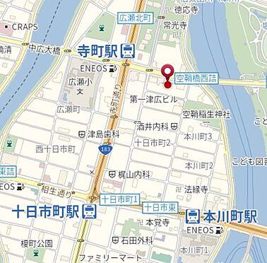 区分マンション-広島市中区十日市町２丁目 地図