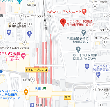 区分マンション-秋田市手形字西谷地 地図