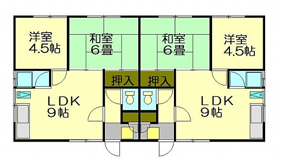 アパート-小樽市入船3丁目 1階　右・左　空き、2階　右　空き