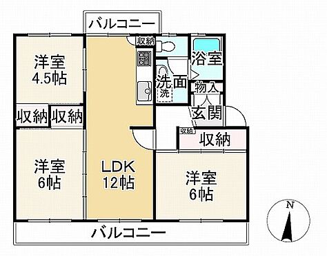 区分マンション-神戸市垂水区本多聞４丁目 全居室に収納・両面バルコニー