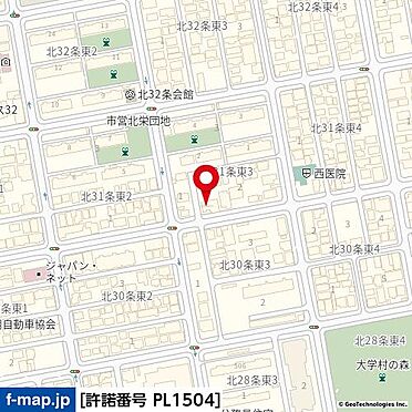 アパート-札幌市東区北三十一条東３丁目 地図